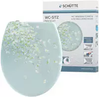 Sch&uuml;tte WC-Sitz "FLOWER IN THE WIND" bruchsicher und kratzfest,...