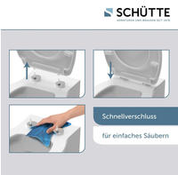 Sch&uuml;tte WC-Sitz "Grey Hexagons" Duroplast, mit Absenkautomatik und Schnellverschluss