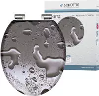 Sch&uuml;tte WC-Sitz "Grey Steel" mit Absenkautomatik und Holzkern, MDF