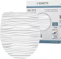 Sch&uuml;tte WC-Sitz "White Wave" Duroplast, mit Absenkautomatik und Schnellverschluss,