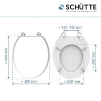 Sch&uuml;tte WC-Sitz mit Holzkern, maximale Belastung der Klobrille 150 kg