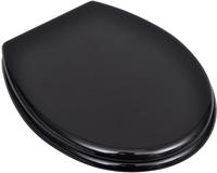 vidaXL Toilettensitze mit Deckel 2 Stk. MDF Schwarz