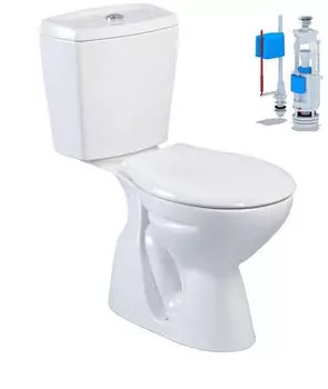 BELVIT Stand WC inkl. Spülkasten und Deckel weiß