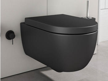 Aqua Bagno Cocon Taharet Dusch WC inkl. Softclose Sitz schwarz matt