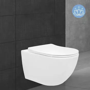 ML-Design H&auml;nge WC mit Nano Beschichtung Keramik wei&szlig; matt