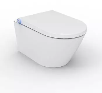 Bernstein Basic 1102 59,3 x 38,4 cm mit Gesäß- & Ladydusche weiß