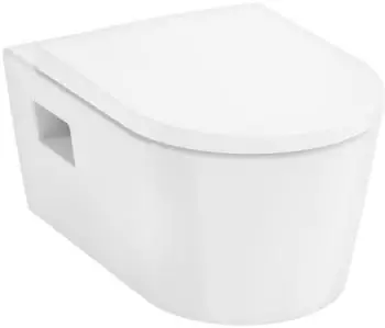 Hansgrohe EluPura Original S 54x36 cm 54x36 cm mit Absenkautomatik abnehmbar Sanit&auml;rkeramik wei&szlig;