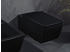 Villeroy & Boch Wand-Tiefspül-WC DirectFlush Memento 2.0 37,5x34,5x56x56cm in Pure Black Abgang waagerecht ohne Spülrand (4633R0R7)