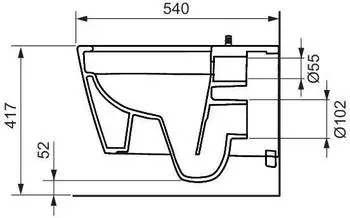 Tece Neo Wand WC mit Duschfunktion Kalt-/ Warmwasser weiß (9700205) – Tece Neo Wand WC mit Duschfunktion: Modernes Design und Funktionalität