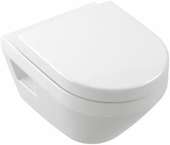 Villeroy & Boch Tiefspül-WC Compact spülrandlos Architectura 4687C0 350x480x355mm Rund wandhängend Abgang waagerecht Weiß Alpin (4687C0R1)