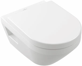 Villeroy & Boch Tiefspül-WC spülrandlos Architectura 5684C0 370x530x350mm Rund wandhängend Abgang waagerecht Weiß Alpin (5684C0T2)