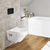 Villeroy & Boch Tiefspül-WC spülrandlos Architectura 5684C0 370x530x350mm Rund wandhängend Abgang waagerecht Weiß Alpin (5684C0T2)