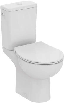 Ideal Standard Eurovit mit Standtiefsp&uuml;l-WC Sp&uuml;lkasten Zulauf oben und WC-Sitz Wei&szlig; (W843301)