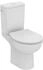 Ideal Standard Eurovit mit Standtiefspül-WC Spülkasten Zulauf oben und WC-Sitz Weiß (W843301)