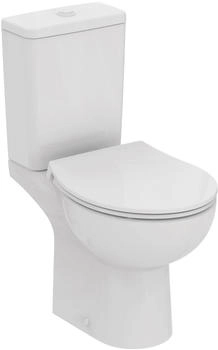 Ideal Standard Eurovit mit Standtiefsp&uuml;l-WC Sp&uuml;lkasten Zulauf unten und WC-Sitz Wei&szlig; (W007501)