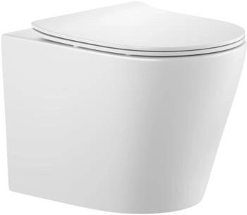 sanicomfort Hänge WC Set Nakia pülrandlos inkl. Soft-Close WC-Sitz Matt Weiß