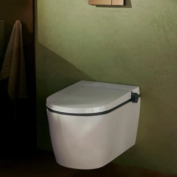 Hansgrohe LavaPura Element S Wand-Dusch-WC mit WC-Sitz 59.5x42 wei&szlig;