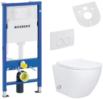 BELVIT Sp&uuml;lrandloses H&auml;nge WC Set mit Bidet