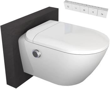 Bernstein Sp&uuml;lrandloses Tarahet Dusch WC mit elektrischer Sitzheizung