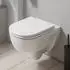 Duravit D-Code Wand-WC spülrandlos mit WC-Sitz Absenkautomatik (45130900A1)