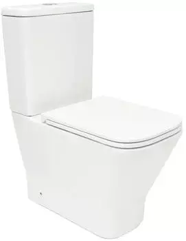 SAT B-Way Stand-WC spülrandlos Vortex-Spülung, Spülkasten, Soft-Close-Sitz (SAT2168STORP)