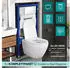 BELVIT Hänge-WC Komplettset spülrandlos Weiß Keramik Softclose (UP100-AL5509-SET)