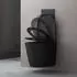 doporro Aachen108 Wand-WC spülrandlos Schwarz Matt Softclose (Aachen108)