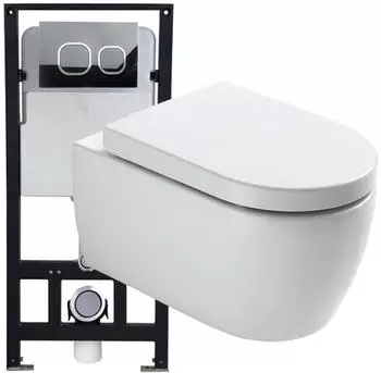 Bernstein NT2038 Wand-WC Set Soft-Close Vorwandelement Betätigungsplatte 4111 (15336)