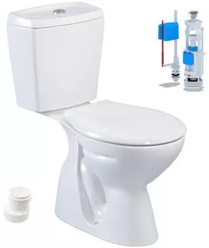 BELVIT Stand-WC mit Taharet-Funktion Keramik-Sp&uuml;lkasten Softclose-Sitz (S-ESW002TAH)