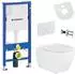 BELVIT Hänge-WC Set spülrandlos mit Bidet-/Taharet-Funktion, Softclose, Geberit UP100 (UP100-AL5512-SET)