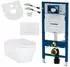 Geberit AL5509-SET WC-Komplettset wandhängend mit Vorwandelement & Betätigungsplatte (GEBERIT-AL5509-SET)