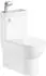 HAK Jalta Hygie WC-Kombi mit Waschbecken, Rimless, senkrecht/waagerecht, Weiß (PB103H)