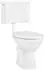 BELVIT Tiefspül-WC Set Taharet Wandanschluss, Bidet-Funktion, Softclose-Sitz, Eck-Aufputzspülkasten (BV-SW5001-T+BV-AP2001-SET)