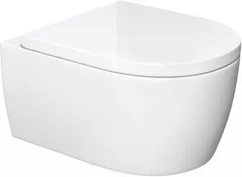 doporro Aachen106 Wand-WC Sp&uuml;lrandlos Soft-Close Keramik Wei&szlig; (Aachen106)