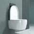 doporro Aachen106 Wand-WC Spülrandlos Soft-Close Keramik Weiß (Aachen106)