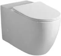 Sapho INFINITY RIMLESS Kombi-WC, Abgang senkrecht/waagerecht, Wei&szlig;