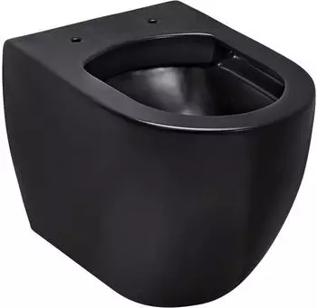 Sch&ouml;ner Wohnen ANTUS Wand-WC sp&uuml;lrandlos, waagerechter Abgang, Mattschwarz (ANTUS)