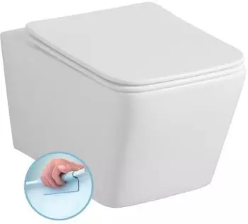 Sapho Porto Hänge-WC Spülrandlos 36x52cm Weiß (PZ102WR)