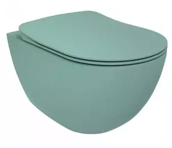 Creavit RIMOFF Wand-WC randlos antibakteriell Nilgrün (FE322-11NY00E-0000)