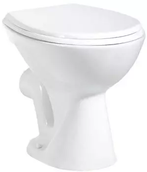 Creavit Aqualine Tiefspül-WC Stand, Abgang waagerecht, weiß (TP330)