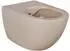 Creavit RimOff Hänge-WC mit Bidet-Funktion, spülrandlos, Edelstahldüse, matt Cappuccino (FE322-00CM00E-0000)