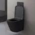doporro Aachen112 Wand-WC spülrandlos Softclose-Sitz matt schwarz (Aachen112)