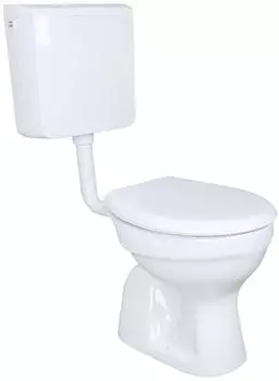 BELVIT Stand-WC Komplettset senkrechter Bodenabgang, Geberit AP110 Aufputz-Sp&uuml;lkasten, Softclose-Sitz wei&szlig; (BV-SK4893-SET)