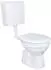 BELVIT Stand-WC Komplettset senkrechter Bodenabgang, Geberit AP110 Aufputz-Spülkasten, Softclose-Sitz weiß (BV-SK4893-SET)