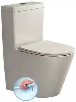 Sapho PACO Kombi-WC, spülrandlos, Abgang senkrecht/waagerecht, ivory (PC1012WRBE)