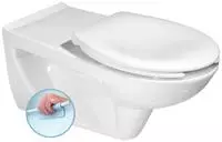 WC ETIUDA Behinderten Wand WC SP&Uuml;LRANDLOS verl&auml;ngert 73cm weiss NEU...
