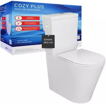 sanicomfort Stand-WC Kombination Cozy Plus 46,5 cm
