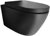 BERNSTEIN Wand-H&auml;nge-WC B-8030R in Schwarz Matt - Inklusive Softclose-Deckel