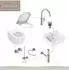Lenz Elektronik Perfect Fit Gästebad-Set 8-teilig, Edelstahl (41050011)