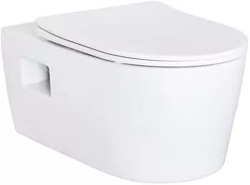 Hansgrohe EluPura Original S Wand-WC Set AquaChannel Flush, Softclose Easy Click Sitz (HW4831-SET)